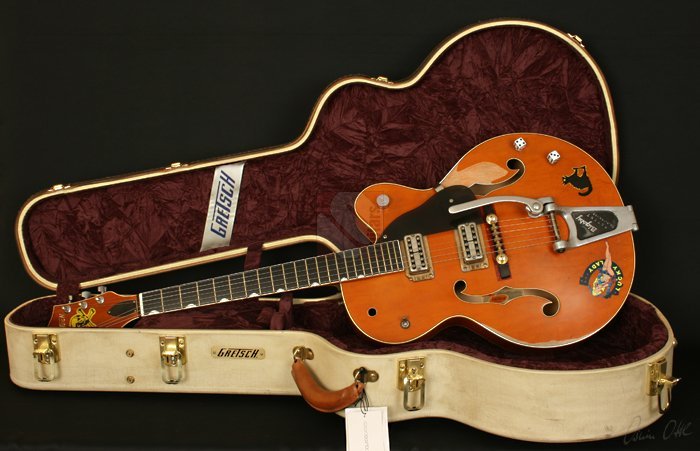 Brian setzer pin striped guitar