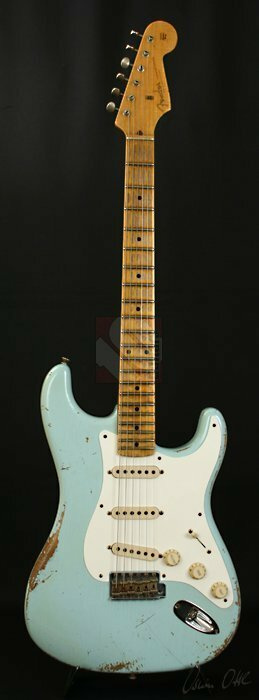 ★Custom HardRelic SonicBlue Stratocaster Fender Custom Shop ZF Stratocaster Heavy Relic Sonic Blue