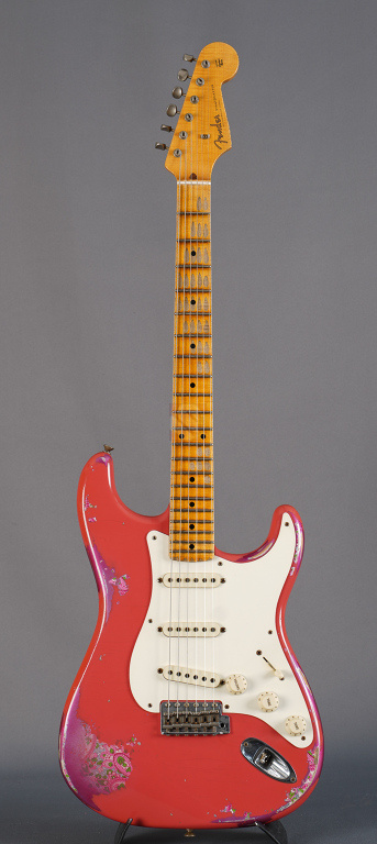 ギター FiestaRed Relic LaquerFinishStratocaster Fender Stratocaster Ltd 57 Heavy Relic Fiesta Red over