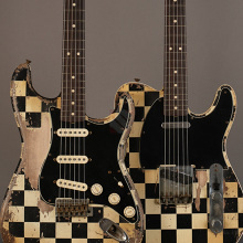 Photo von Fender Stratocaster Telecaster Heavy Relic Checkerboard MB van Trigt Matched Pair (2022)