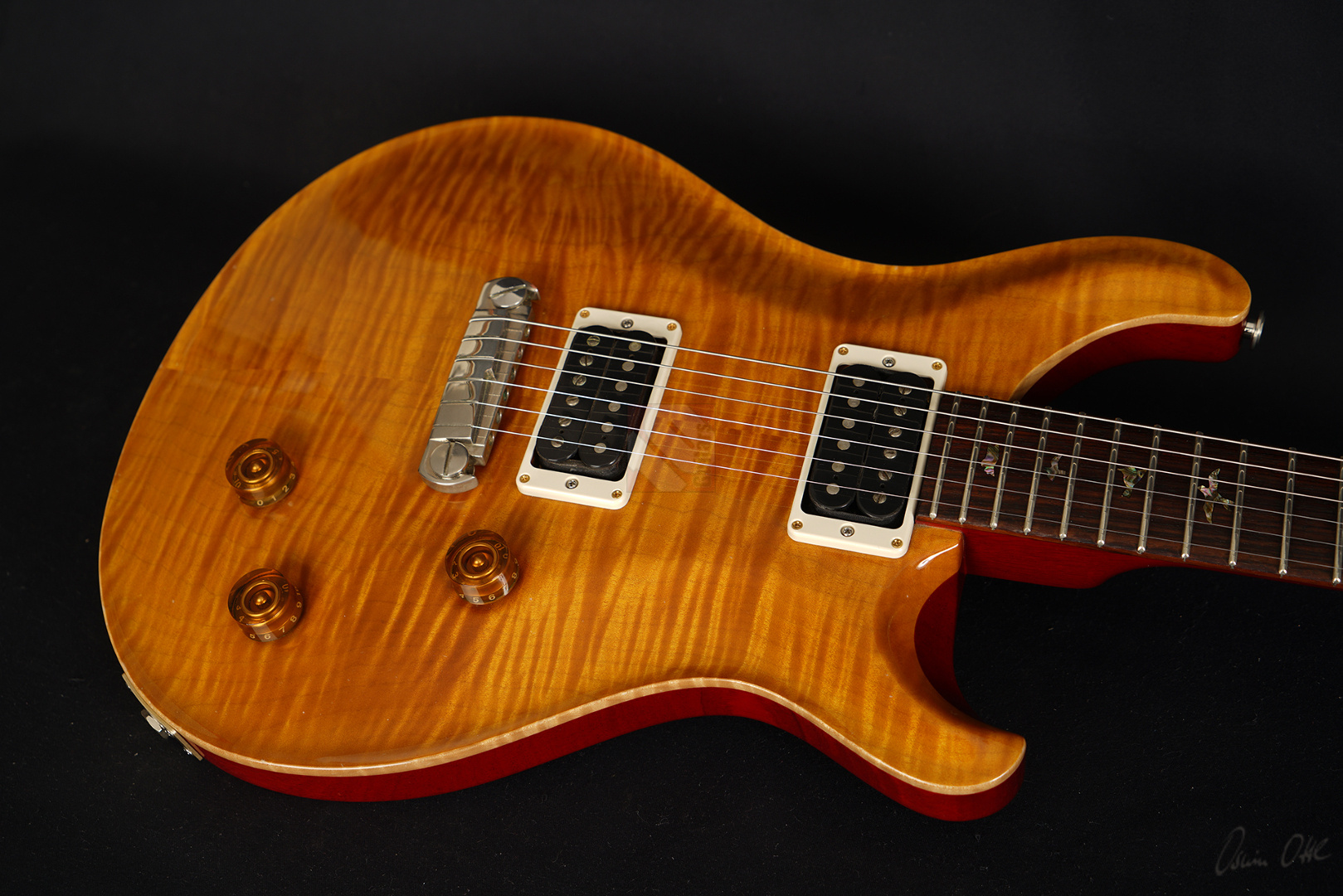 本物の PRS ビンテージイエロー 1996年製 10top Custom22 エレキギター